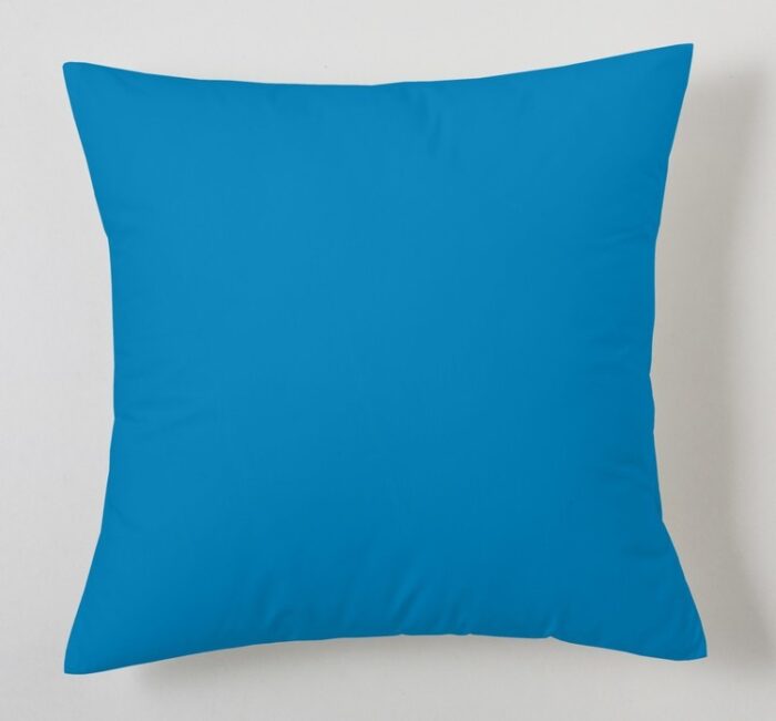 Funda de cojín Combi Lisos. Algodón y poliéster 003-AZUL
