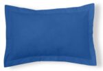 Funda de cojín Combi Lisos. Algodón y poliéster 017-AZULON