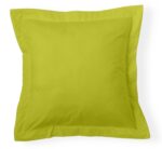 Funda de cojín Combi Lisos. Algodón y poliéster 111-PISTACHO