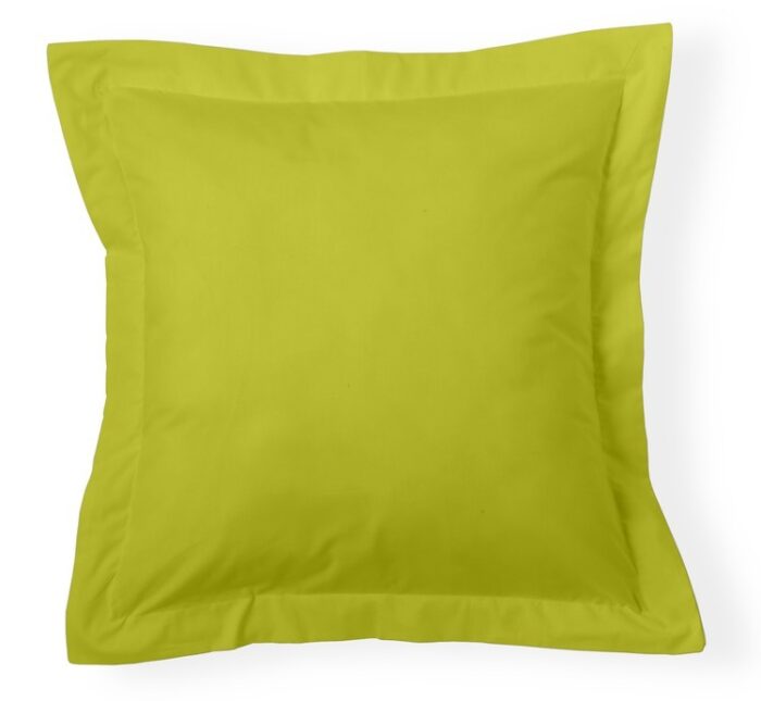 Funda de cojín Combi Lisos. Algodón y poliéster 111-PISTACHO
