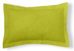 Funda de cojín Combi Lisos. Algodón y poliéster 111-PISTACHO