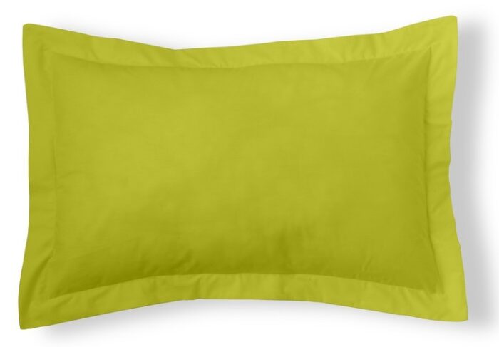 Funda de cojín Combi Lisos. Algodón y poliéster 111-PISTACHO