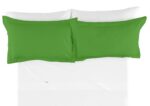 Funda de cojín Combi Lisos. Algodón y poliéster 005-VERDE