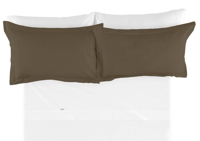 Funda de cojín Combi Lisos. Algodón y poliéster 129-MUSGO