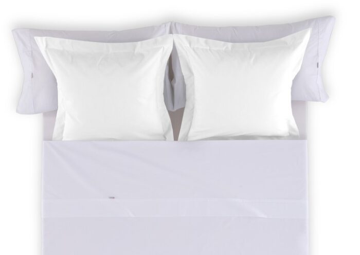 Funda cojín algodón Combi Liso 200 Hilos 001-BLANCO