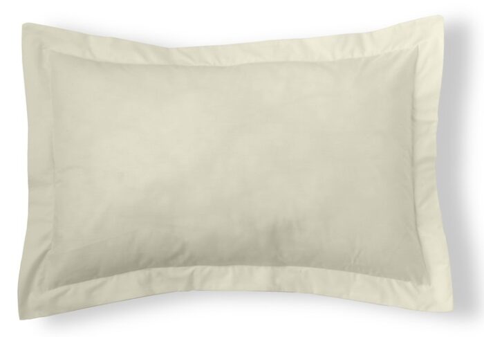 Funda cojín algodón Combi Liso 200 Hilos 255-MARFIL