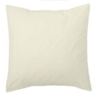 Funda cojín algodón Combi Liso 200 Hilos 255-MARFIL