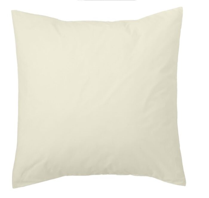 Funda cojín algodón Combi Liso 200 Hilos 255-MARFIL