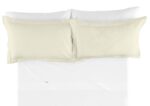 Funda cojín algodón Combi Liso 200 Hilos 255-MARFIL