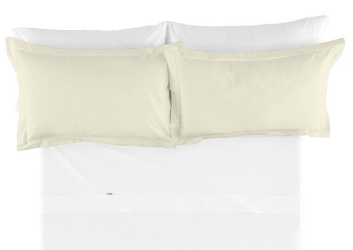 Funda cojín algodón Combi Liso 200 Hilos 255-MARFIL