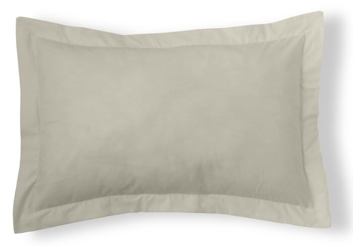 Funda cojín algodón Combi Liso 200 Hilos 138-PIEDRA