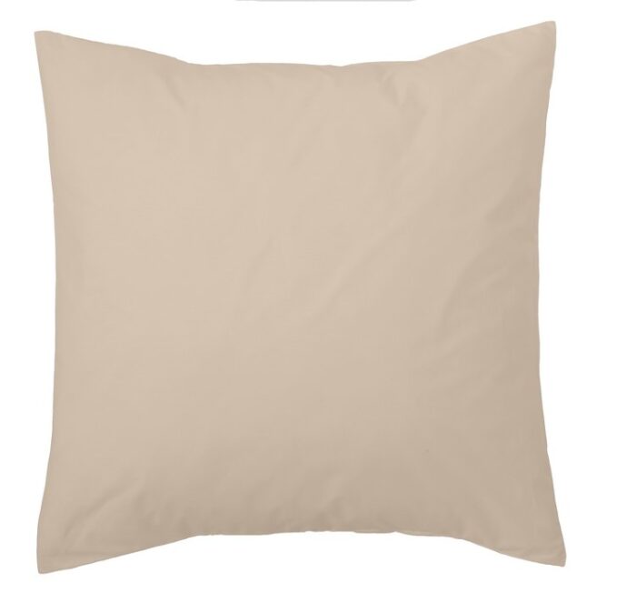 Funda cojín algodón Combi Liso 200 Hilos 138-PIEDRA