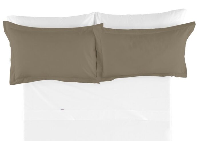 Funda cojín algodón Combi Liso 200 Hilos 253-VISON