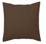 Funda cojín algodón Combi Liso 200 Hilos 179-CHOCOLATE