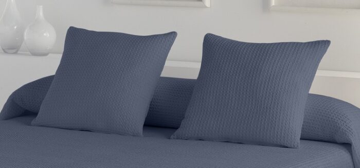 Funda de cojín tejida Banús (pack 2) 003-AZUL