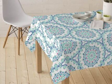 Mantel Resinado Estampado Digital HABIB azul