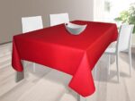 Mantel Tela Resinada Antimanchas rojo