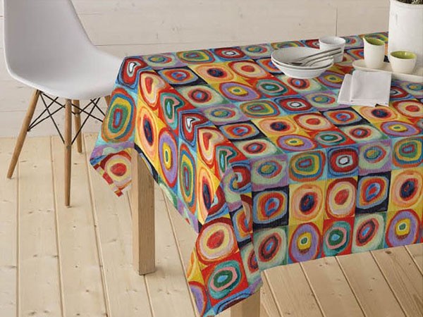 Mantel resinado estampado digital Squares