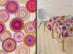 Mantel Resinado Estampado mandalas NASSAU naranja