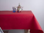 Mantel Tela Resinada Antimanchas rojo