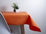 Mantel Tela Resinada Antimanchas naranja