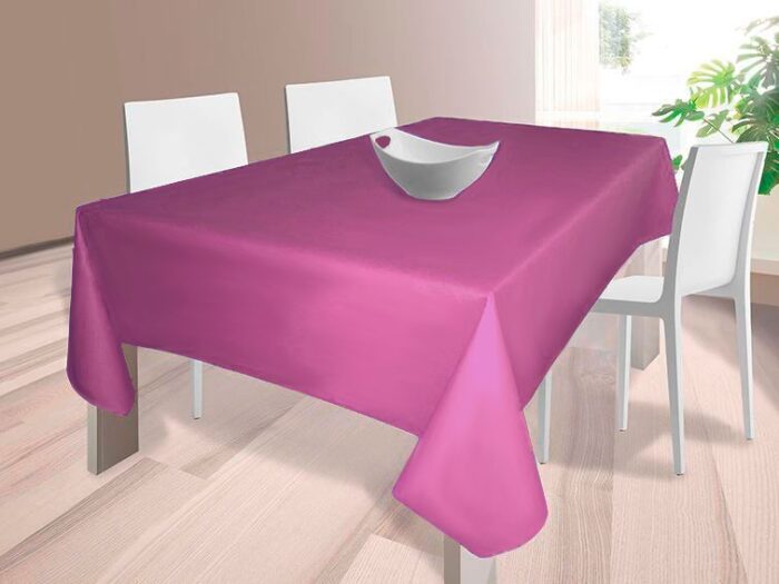 Mantel Tela Resinada Antimanchas Violeta