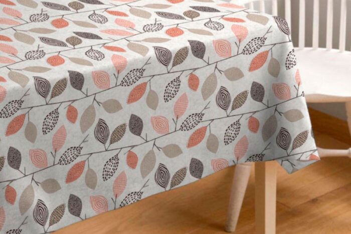 Mantel Huletec Branches Red