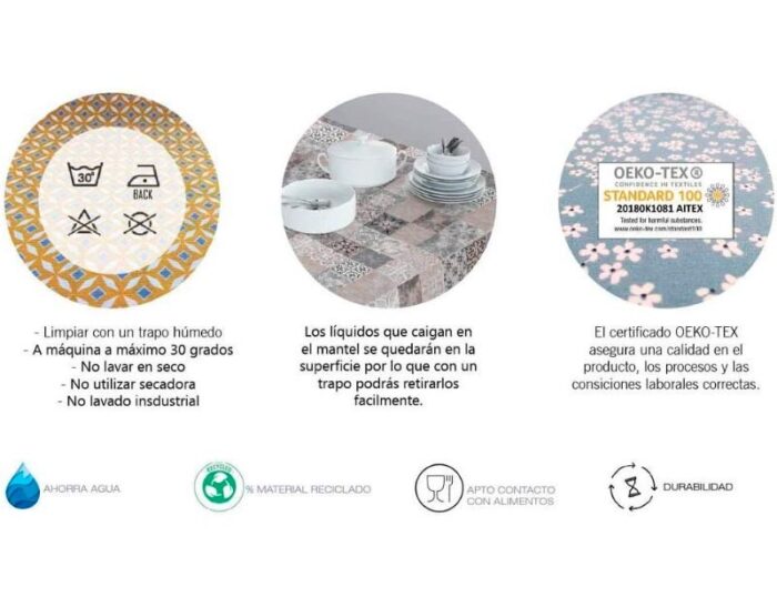 Mantel Tela Resinada Digital RABAT Mantel Tela Resinada Digital RABAT