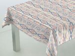 Mantel Resinado Antimanchas Ibiza Rojo Azul