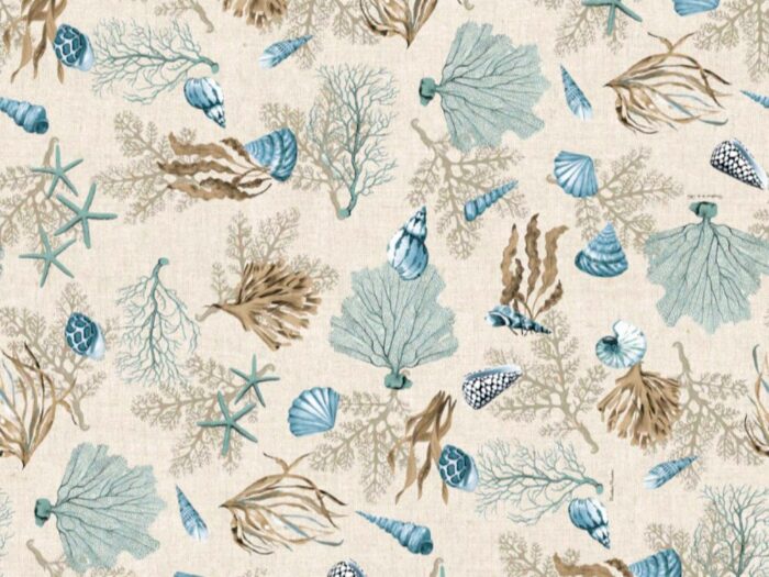 Mantel de Tela resinada Arrecife Jade Mantel de Tela resinada Arrecife Jade