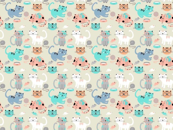 Mantel de Tela resinada Cats