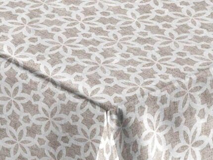Mantel de Tela resinada Stellates Beige