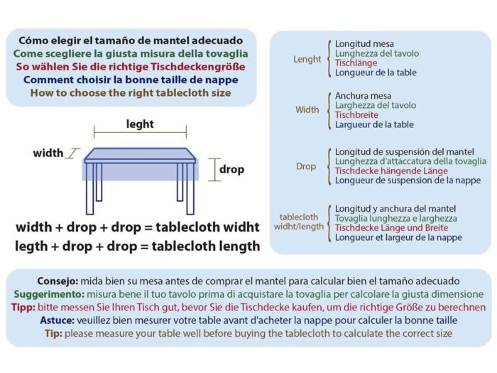Mantel Resinado Antimanchas Hojas Tropicales