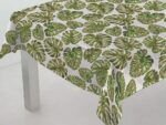 Mantel Resinado Antimanchas Hojas Tropicales