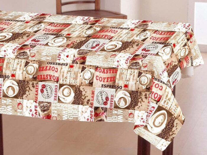 Mantel Resinado Antimanchas Premium Café