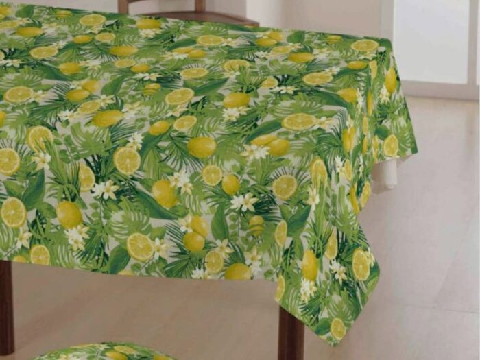 Mantel Resinado Antimanchas Estampado Limones