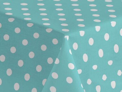 Mantel Resinado Antimanchas Estampado Puntos Caribe