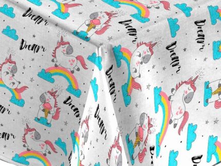 Mantel Resinado Antimanchas Unicornios Dream