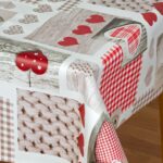 Mantel Hule Elna Rojo