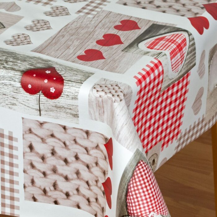 Mantel Hule Elna Rojo