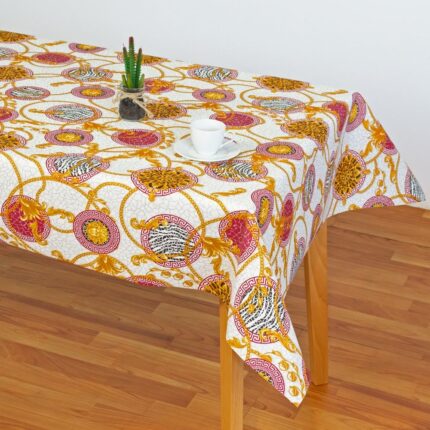 Mantel de Tela resinada Glamour Granate