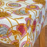 Mantel de Tela resinada Glamour Granate