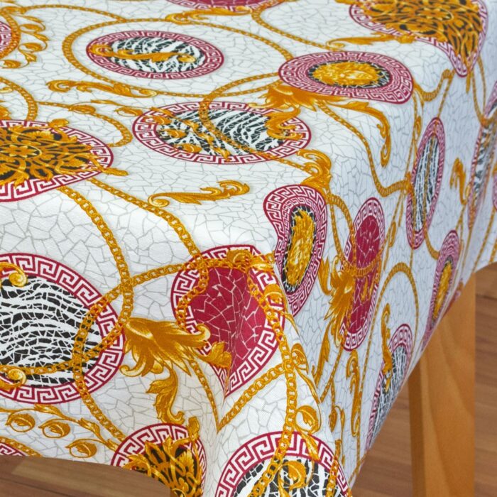Mantel de Tela resinada Glamour Granate