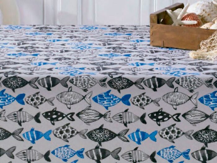 Mantel tela resinada Poussin