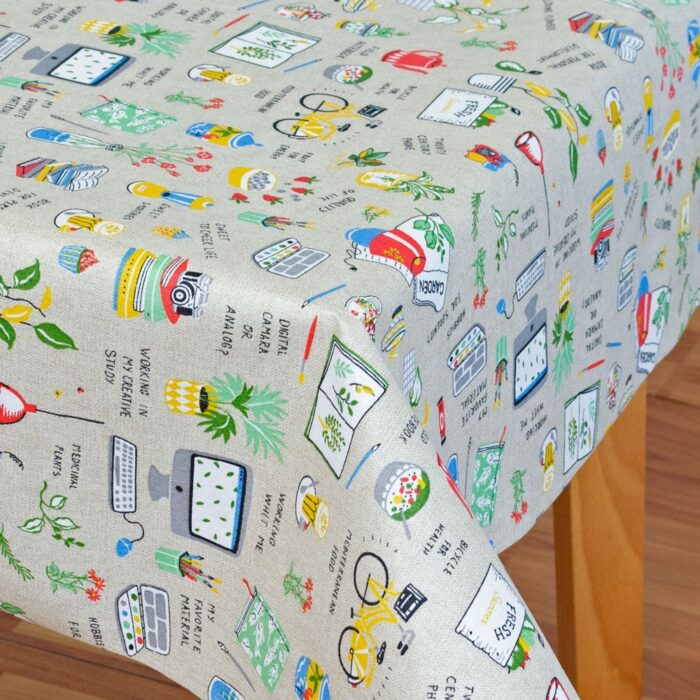 Mantel Resinado antimanchas estampado hobbies