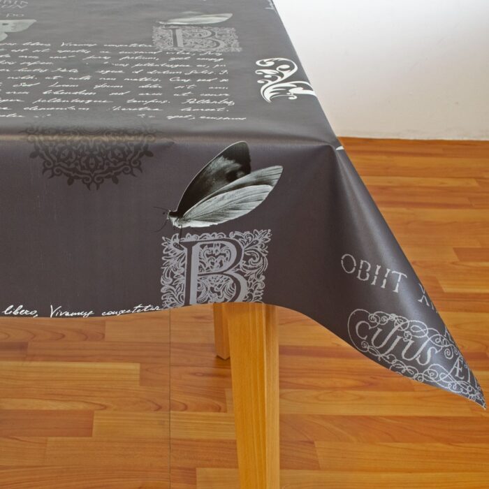 Mantel Huletec Mariposas y textos Bolboreta Gris Mantel Huletec Mariposas y textos Bolboreta Gris