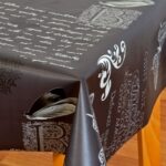 Mantel Huletec Mariposas y textos Bolboreta Gris