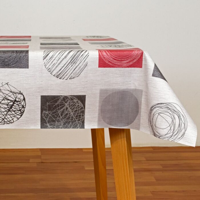 Mantel de Hule Tapies Rojo