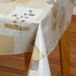 Mantel de Hule Grande 180 Estampado Beige