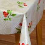 Mantel de Hule Grande 180 Cerezas
